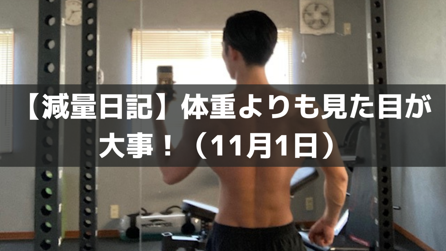 【減量日記】体重よりも見た目が大事！（11月1日） - 染谷としきのトレーナーブログ